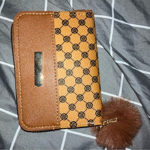 Brown leather wallet